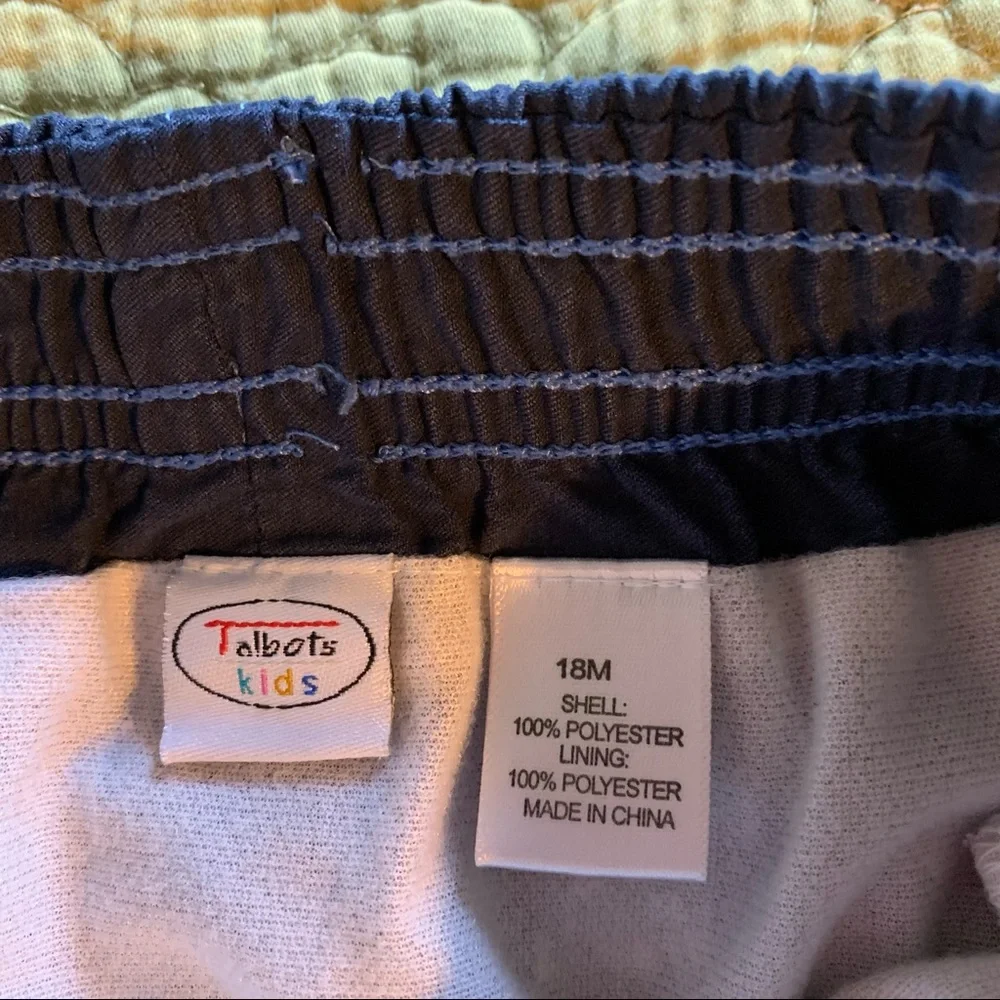 Boy’s Talbots Blue Swim Trunks Size 18 months